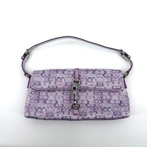Coach Vintage Y2K Lillac Shimmer Optic Lurex Mini Hampton Shoulder Bag 3595
